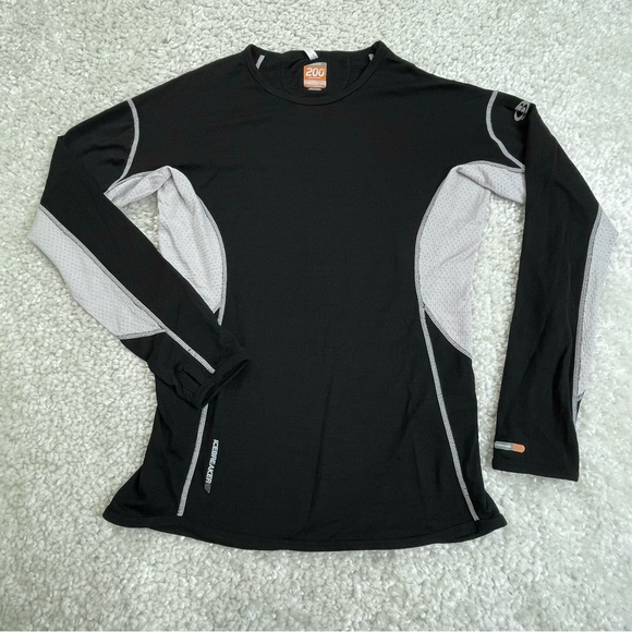 Icebreaker Merino GT Long Sleeve Top Women’s S Black Wool Blend Layer Ski Snow - Picture 1 of 13